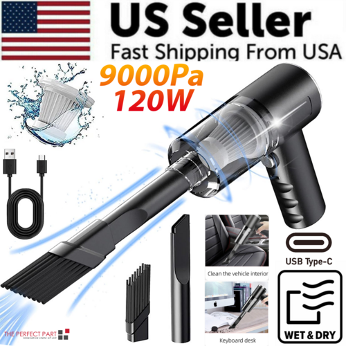 120W Cordless Handheld Vacuum Cleaner Small Mini Portable Car Auto (20% OFF)