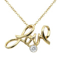 Love Necklace 24K Gold Plated with Crystal Pendant (15% OFF)