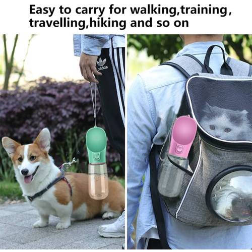 Outdoor Pet feeder bowl and water bottle